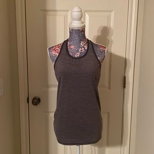 Lululemon size 8 gray top.  Tag cut out.